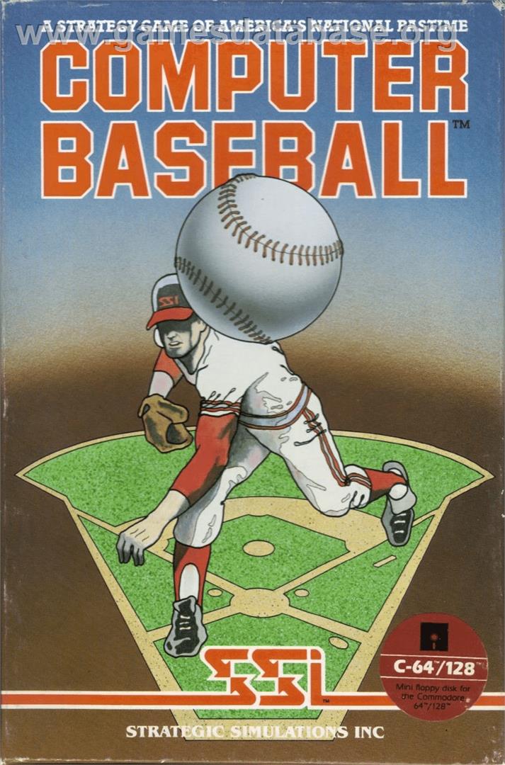 Computer Baseball - Commodore 64 - Artwork - Box