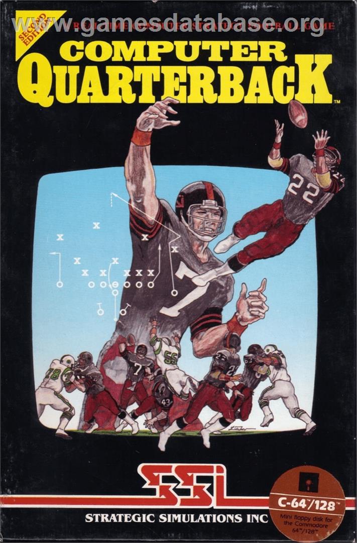 Computer Quarterback - Commodore 64 - Artwork - Box