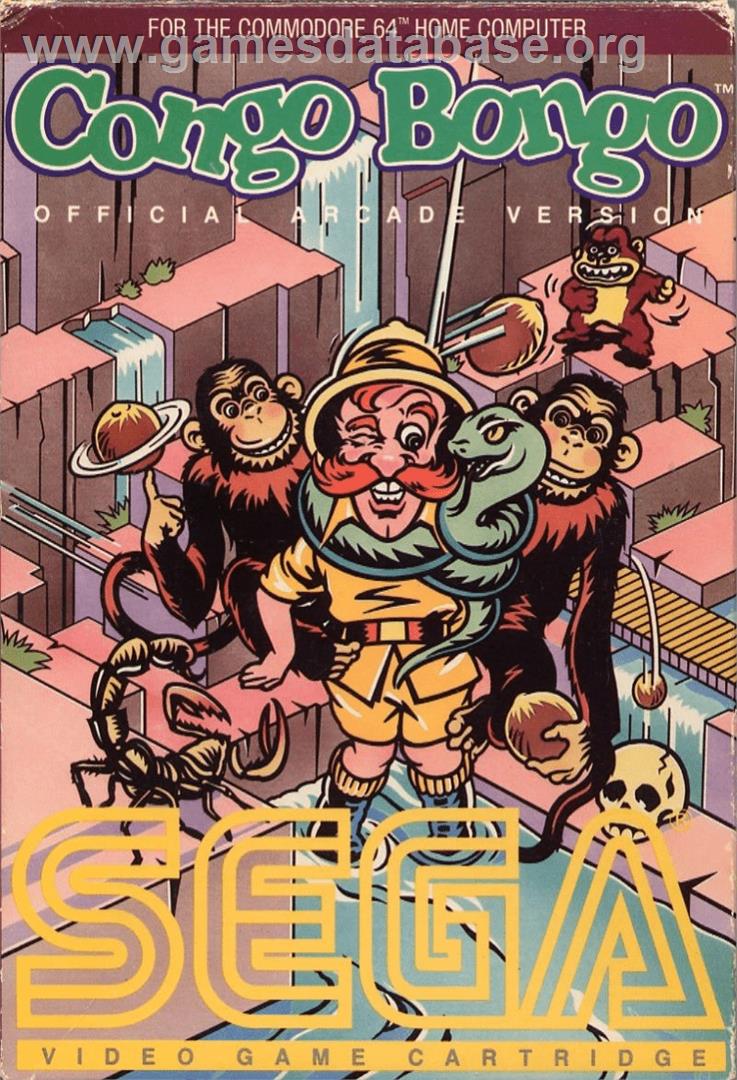 Congo Bongo (1985) - Commodore 64 - Artwork - Box