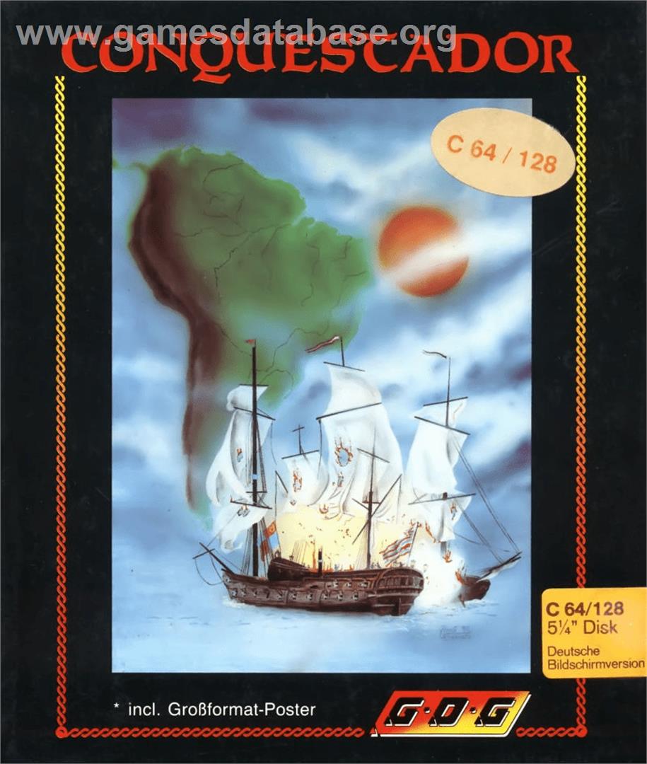 Conquestador - Commodore 64 - Artwork - Box