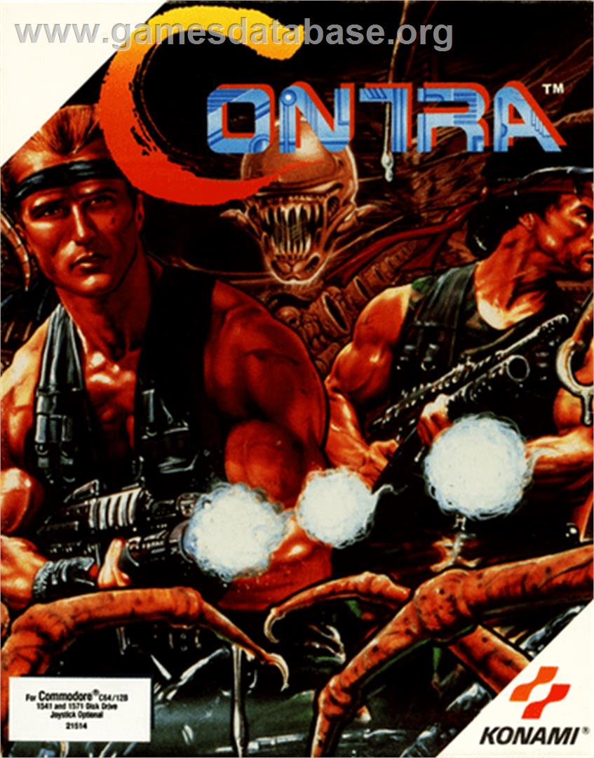 Contra - Commodore 64 - Artwork - Box