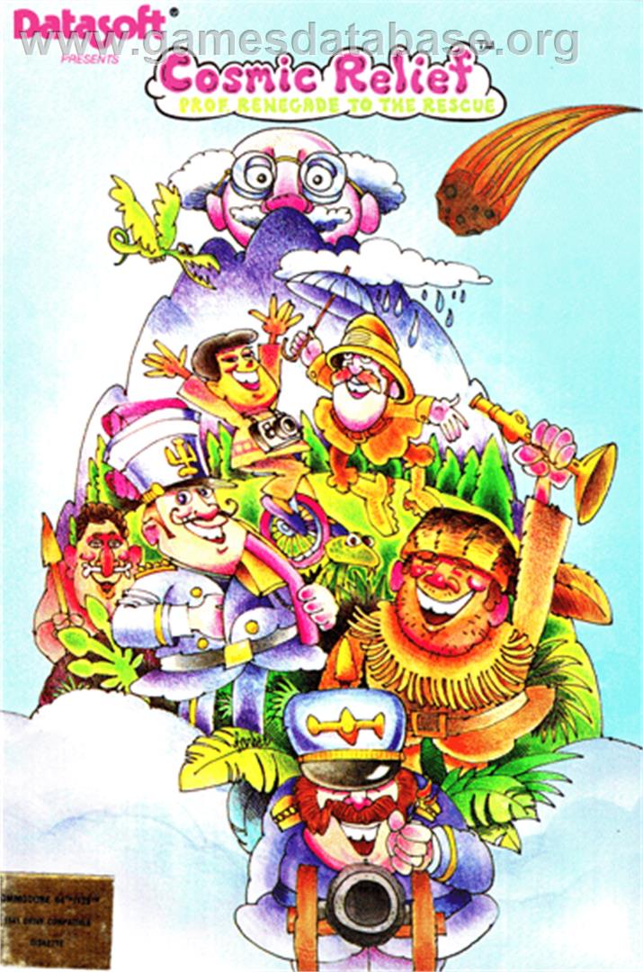 Cosmic Relief: Prof. Renegade to the Rescue - Commodore 64 - Artwork - Box