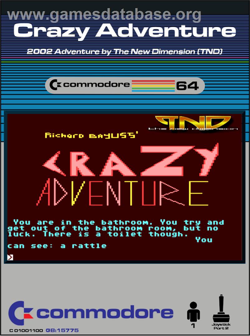 Crazy Adventure - Commodore 64 - Artwork - Box