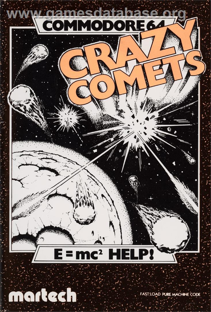 Crazy Comets - Commodore 64 - Artwork - Box