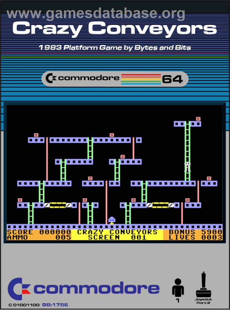 Crazy Conveyors - Commodore 64 - Artwork - Box