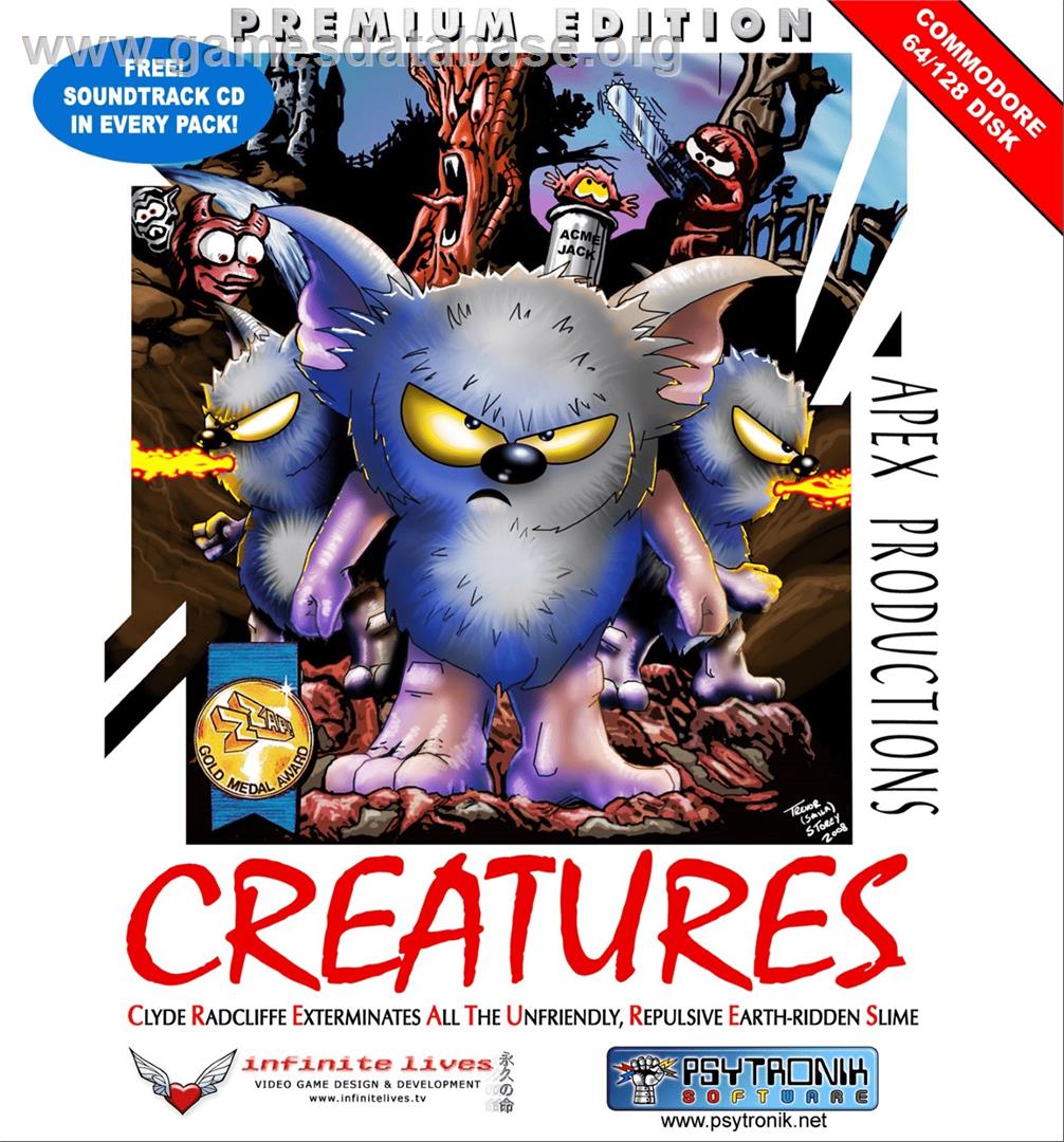 Creatures - Commodore 64 - Artwork - Box