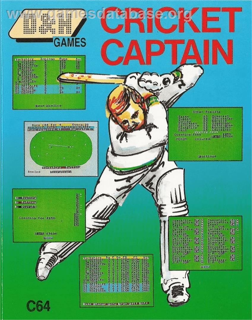 Cricket Captain (Hi-Tec) - Commodore 64 - Artwork - Box