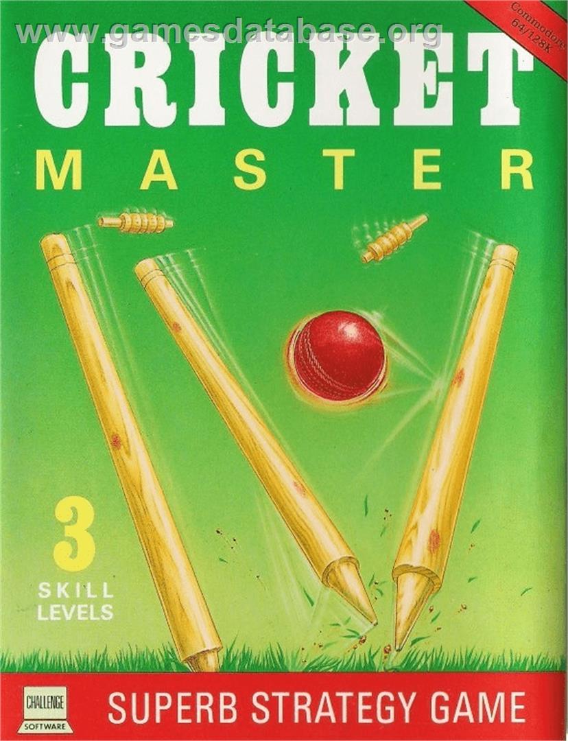 Cricket Master - Commodore 64 - Artwork - Box