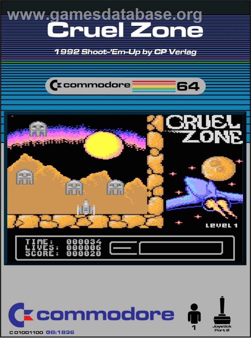 Cruel Zone - Commodore 64 - Artwork - Box