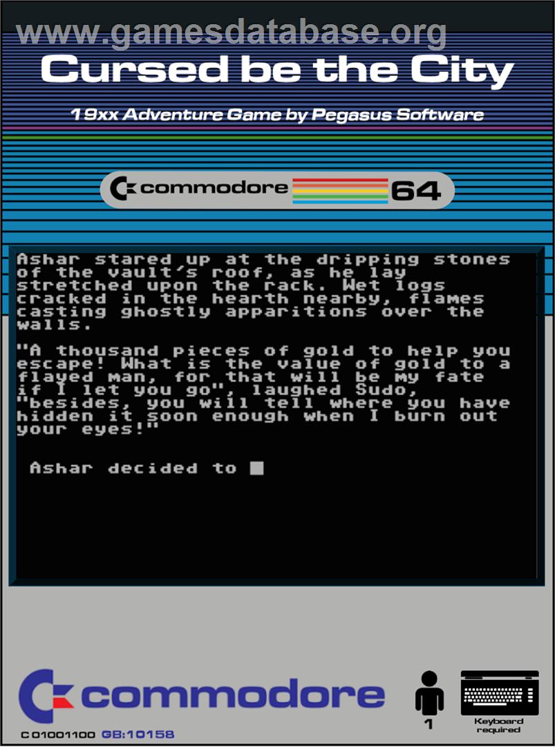 Cursed Be The City - Commodore 64 - Artwork - Box