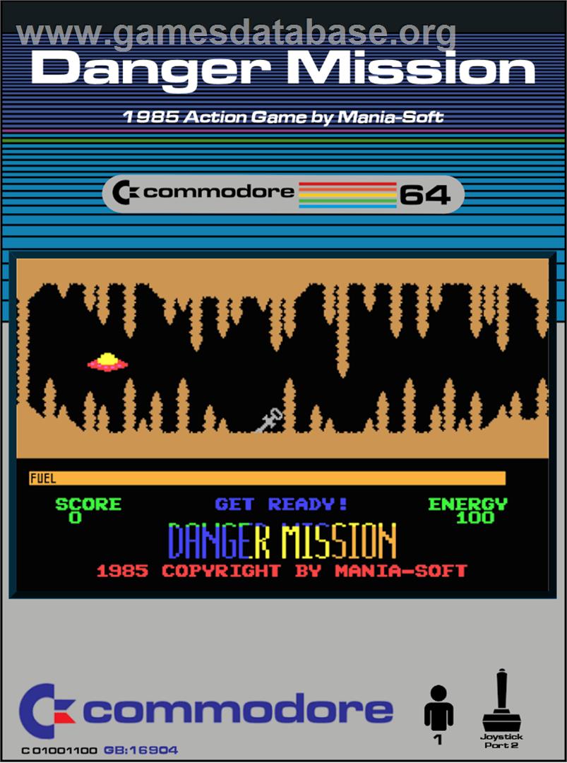 Danger Mission - Commodore 64 - Artwork - Box