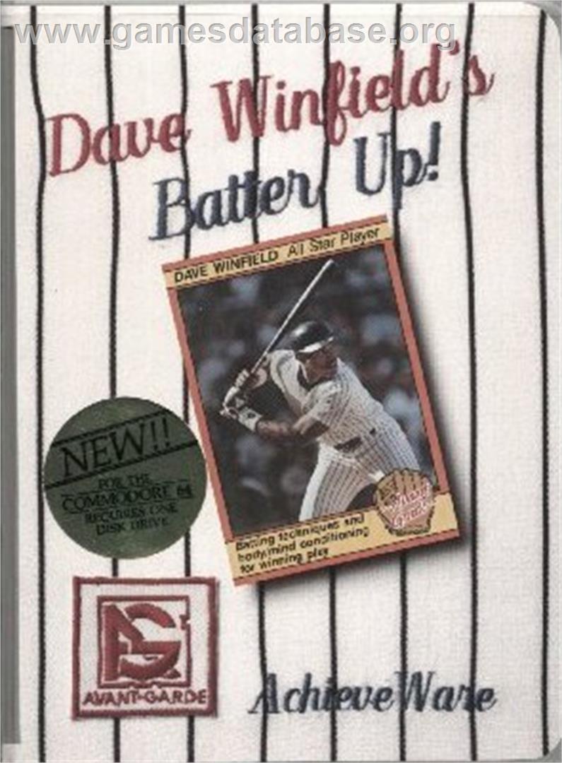 Dave Winfield's Batter Up! - Commodore 64 - Artwork - Box