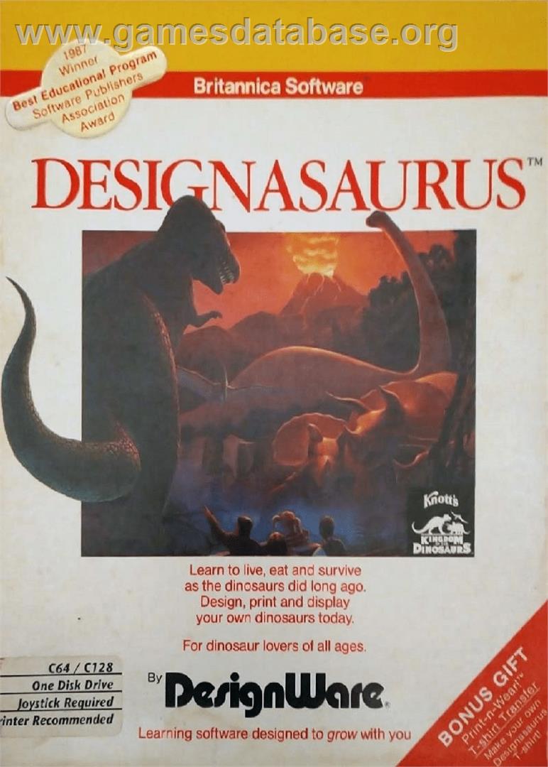 Designasaurus - Commodore 64 - Artwork - Box