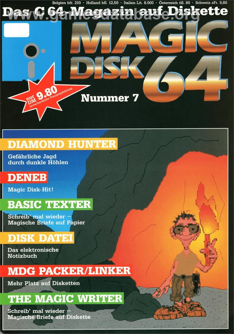 Diamond Hunter - Commodore 64 - Artwork - Box