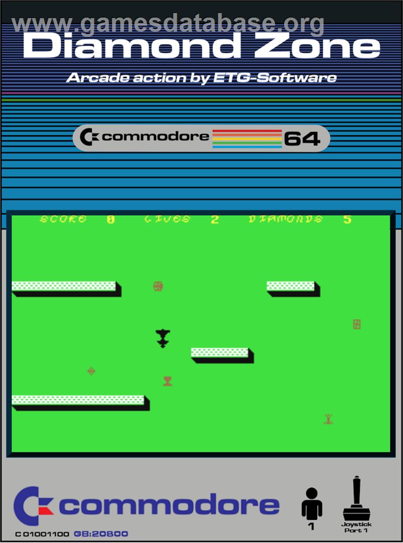Diamond Zone - Commodore 64 - Artwork - Box