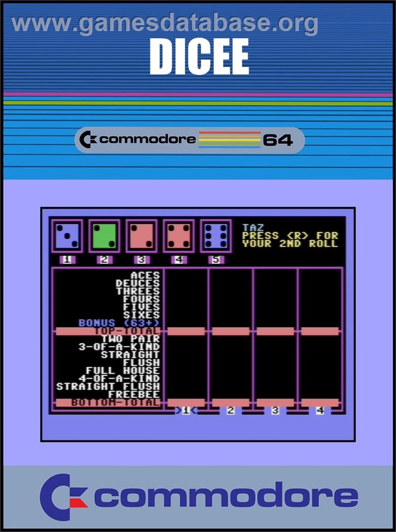 Dicee - Commodore 64 - Artwork - Box