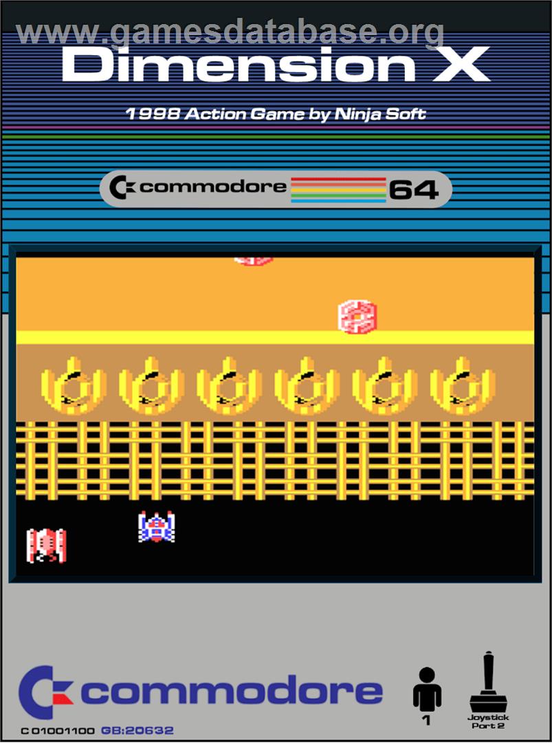 Dimension X - Commodore 64 - Artwork - Box