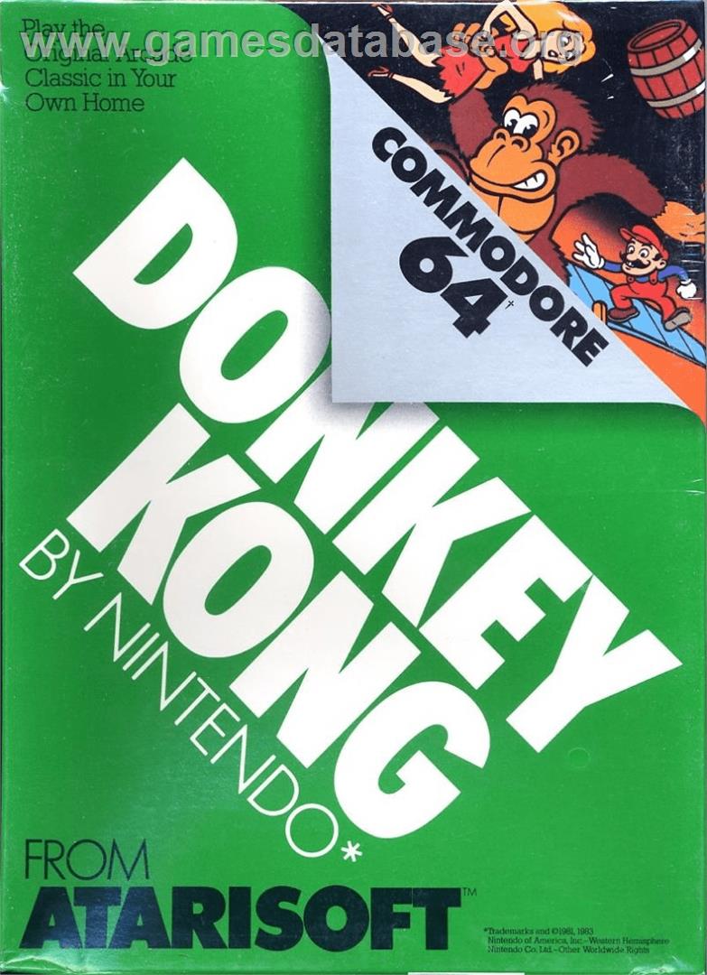 Donkey Kong (Ocean) - Commodore 64 - Artwork - Box