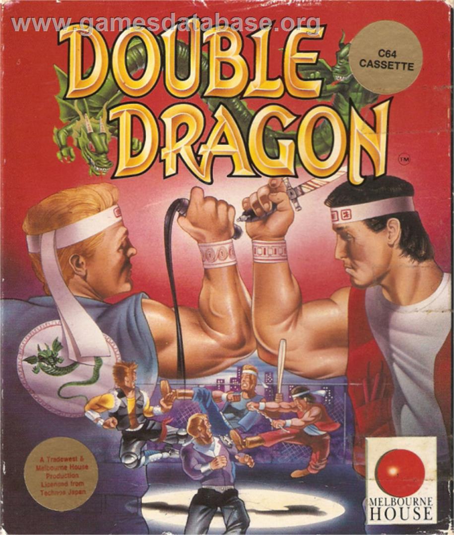Double Dragon (Ocean) - Commodore 64 - Artwork - Box