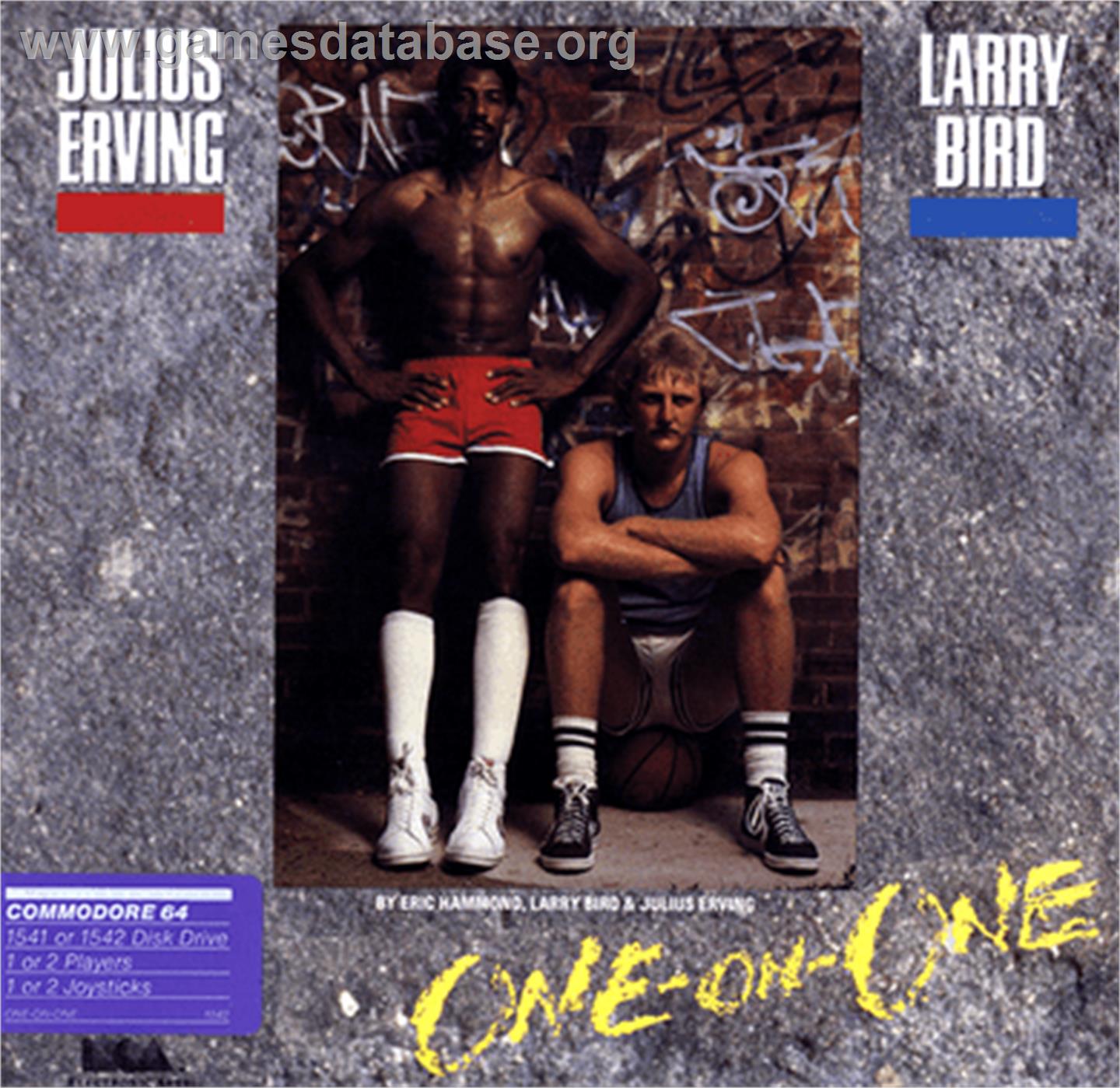 Dr. J and Larry Bird Go One on One - Commodore 64 - Artwork - Box
