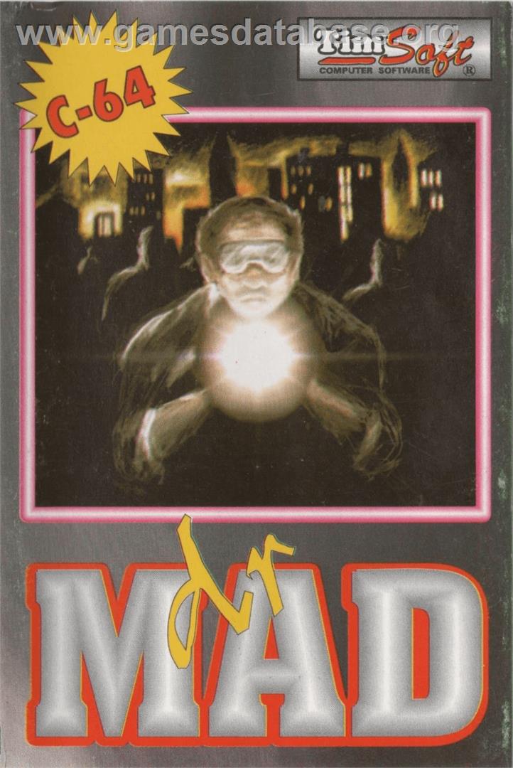 Dr. Mad Vs. The Topsy Turvy Moon Men Of Mars - Commodore 64 - Artwork - Box