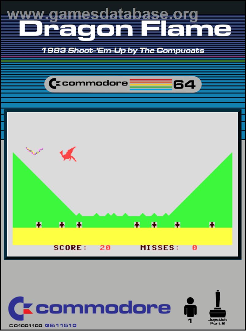Dragon Flame - Commodore 64 - Artwork - Box