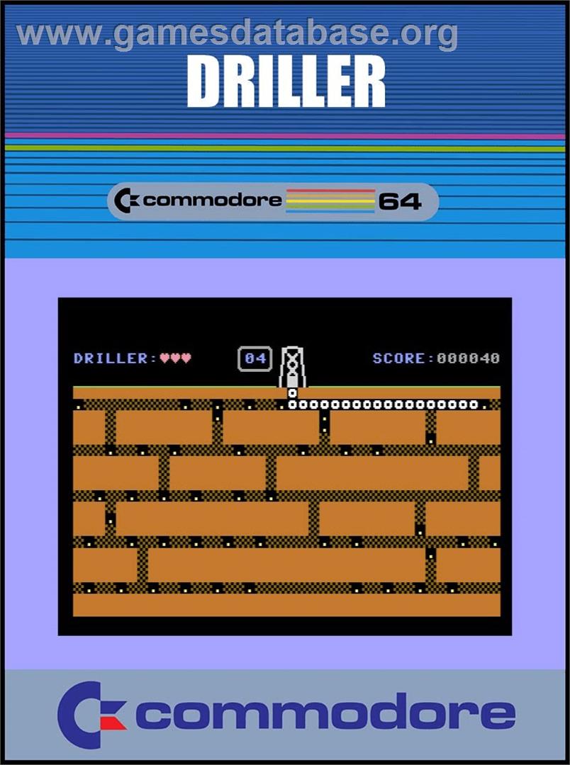 Driller - Commodore 64 - Artwork - Box