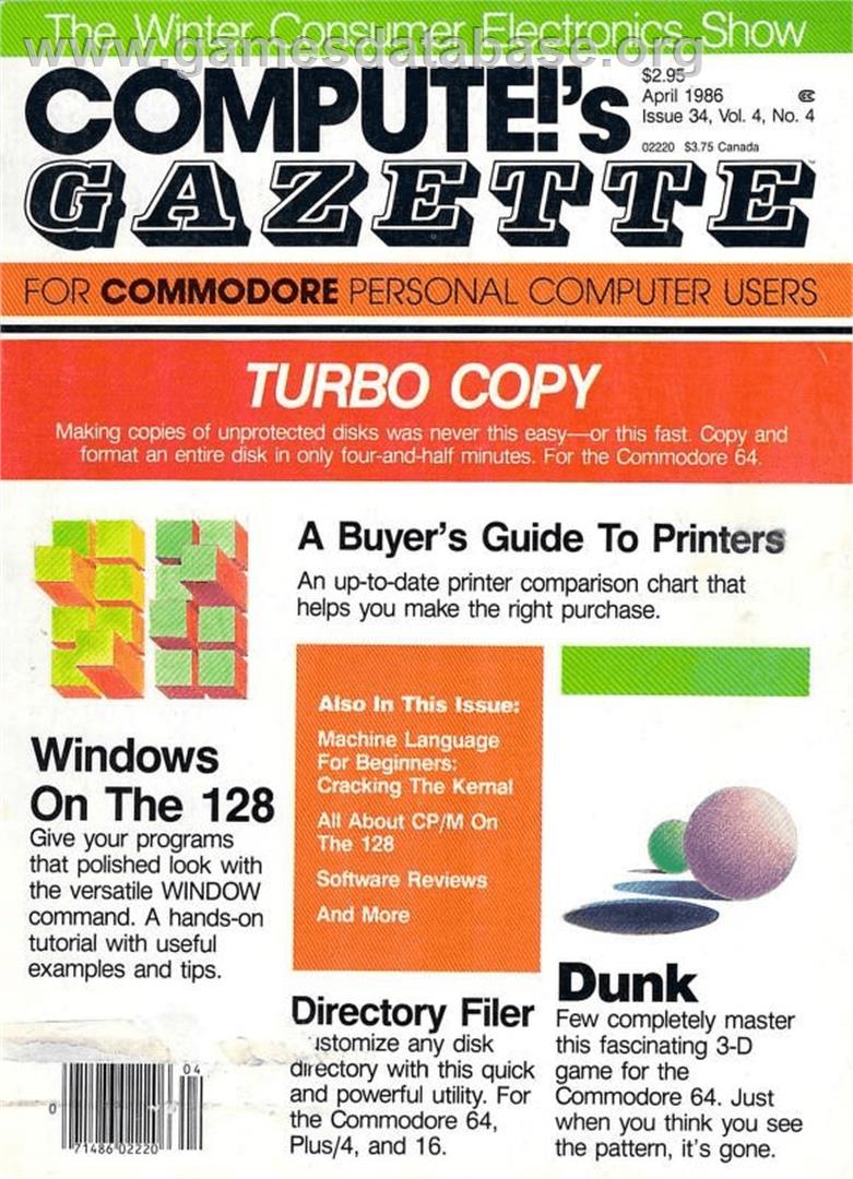 Dunk - Commodore 64 - Artwork - Box