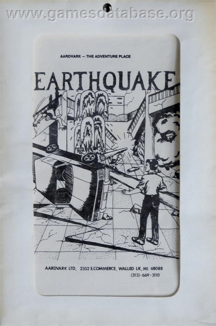 Earthquake - Commodore 64 - Artwork - Box