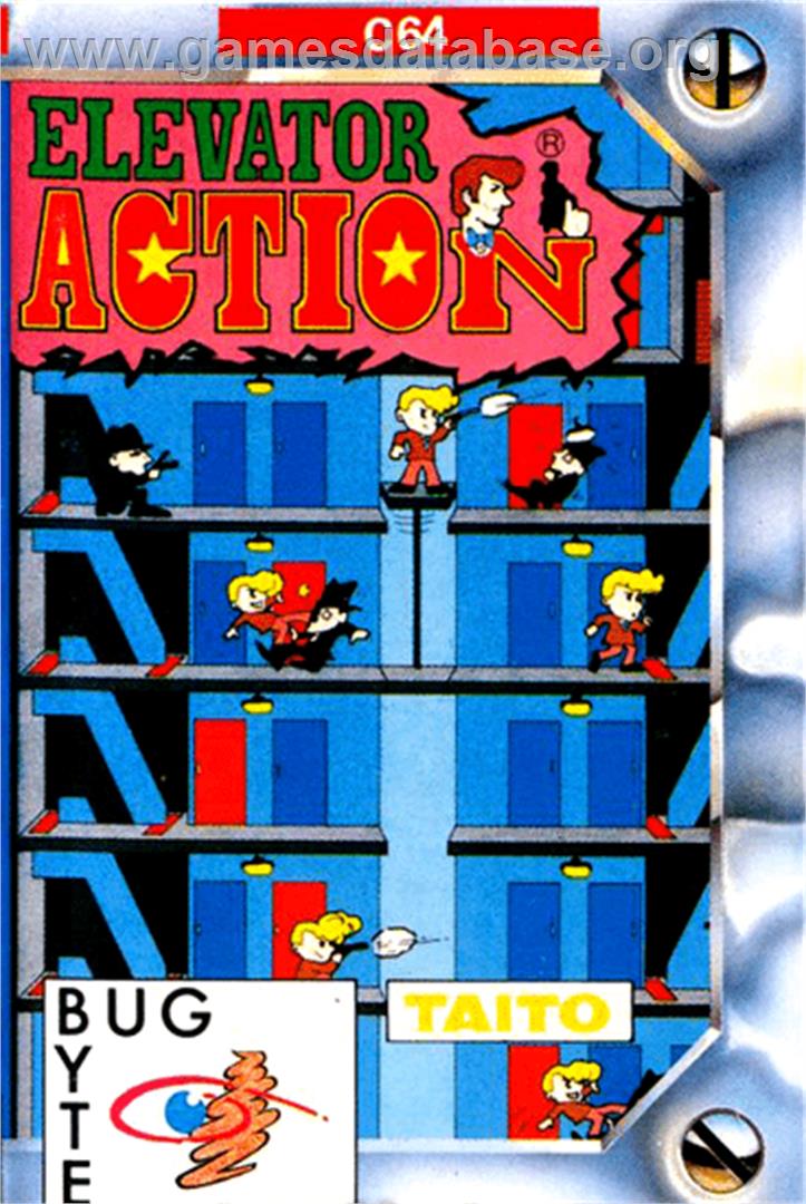 Elevator Action - Commodore 64 - Artwork - Box