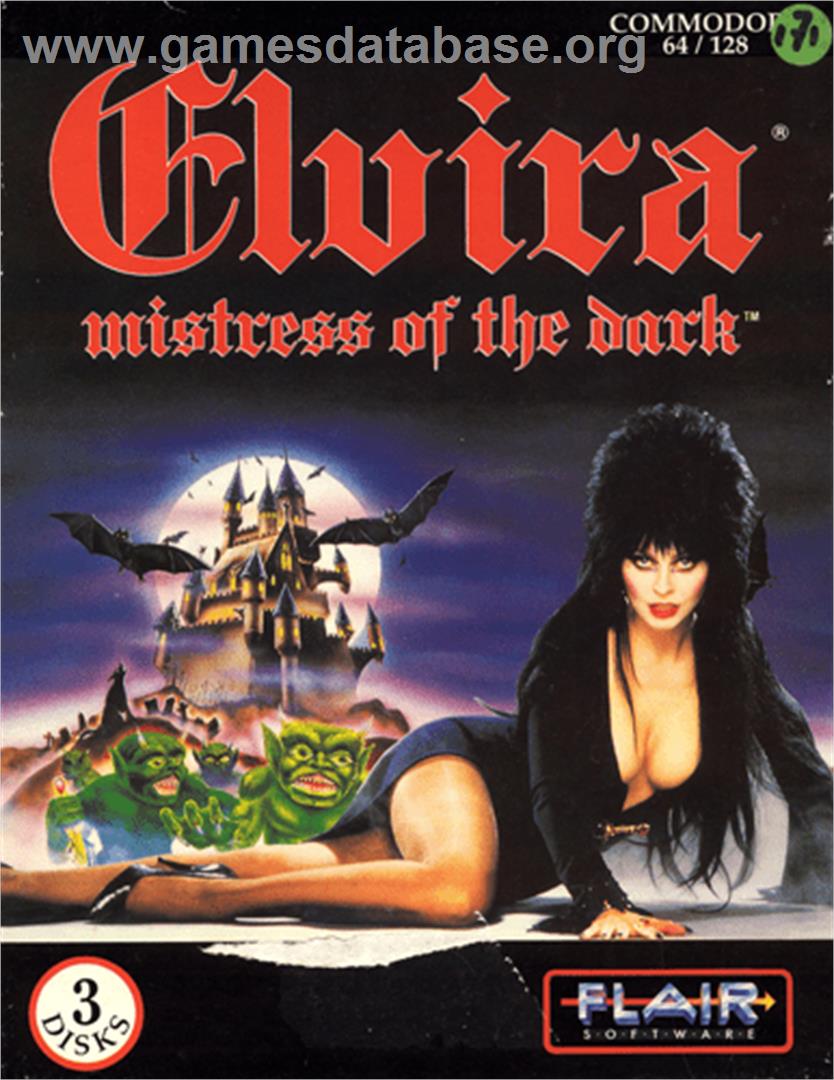 Elvira: Mistress of the Dark - Commodore 64 - Artwork - Box
