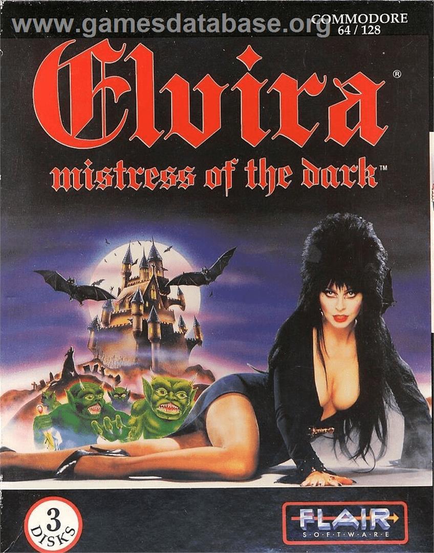 Elvira - Mistress Of The Dark - Commodore 64 - Artwork - Box