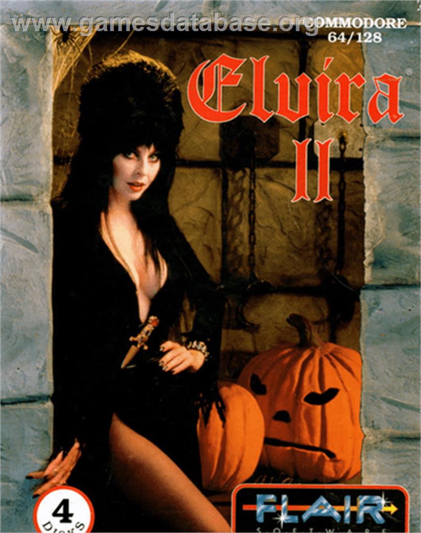 Elvira II: The Jaws of Cerberus - Commodore 64 - Artwork - Box
