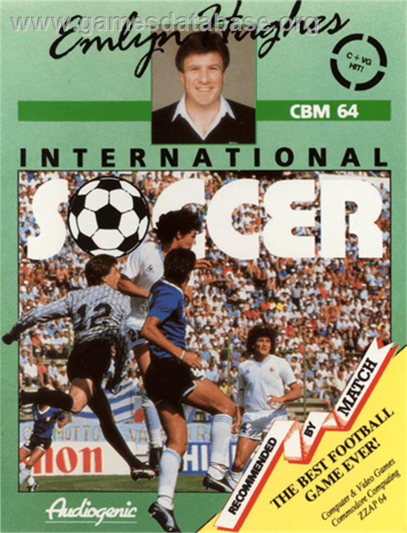 Emlyn Hughes International Soccer - Commodore 64 - Artwork - Box