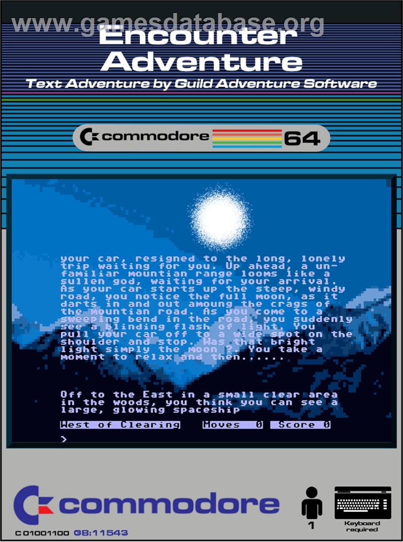 Encounter Adventure - Commodore 64 - Artwork - Box