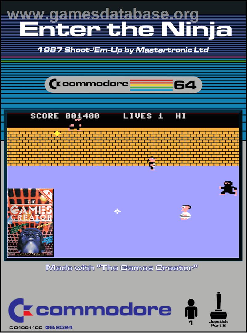 Enter The Ninja - Commodore 64 - Artwork - Box