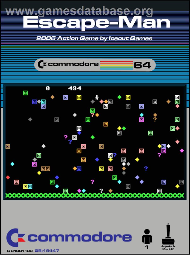 Escape-man - Commodore 64 - Artwork - Box