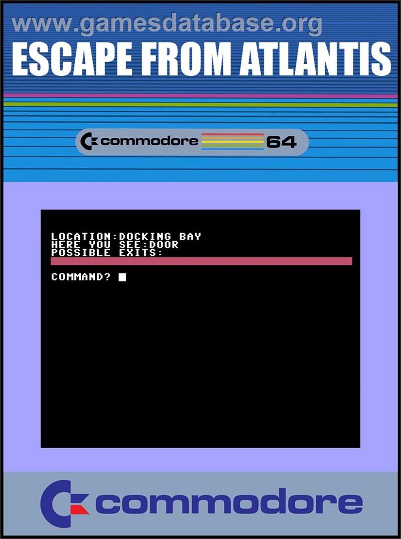 Escape From Atlantis - Commodore 64 - Artwork - Box