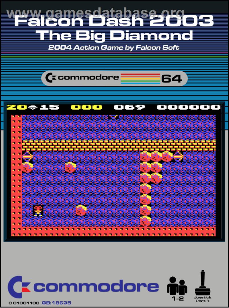 Falcon Dash 2004 - The Big Diamond - Commodore 64 - Artwork - Box