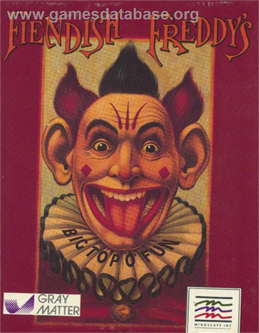 Fiendish Freddy's Big Top O' Fun - Commodore 64 - Artwork - Box