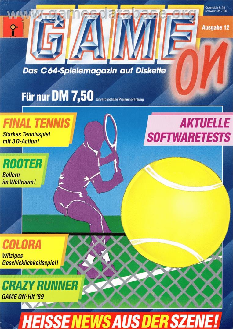 Final Tennis - Commodore 64 - Artwork - Box
