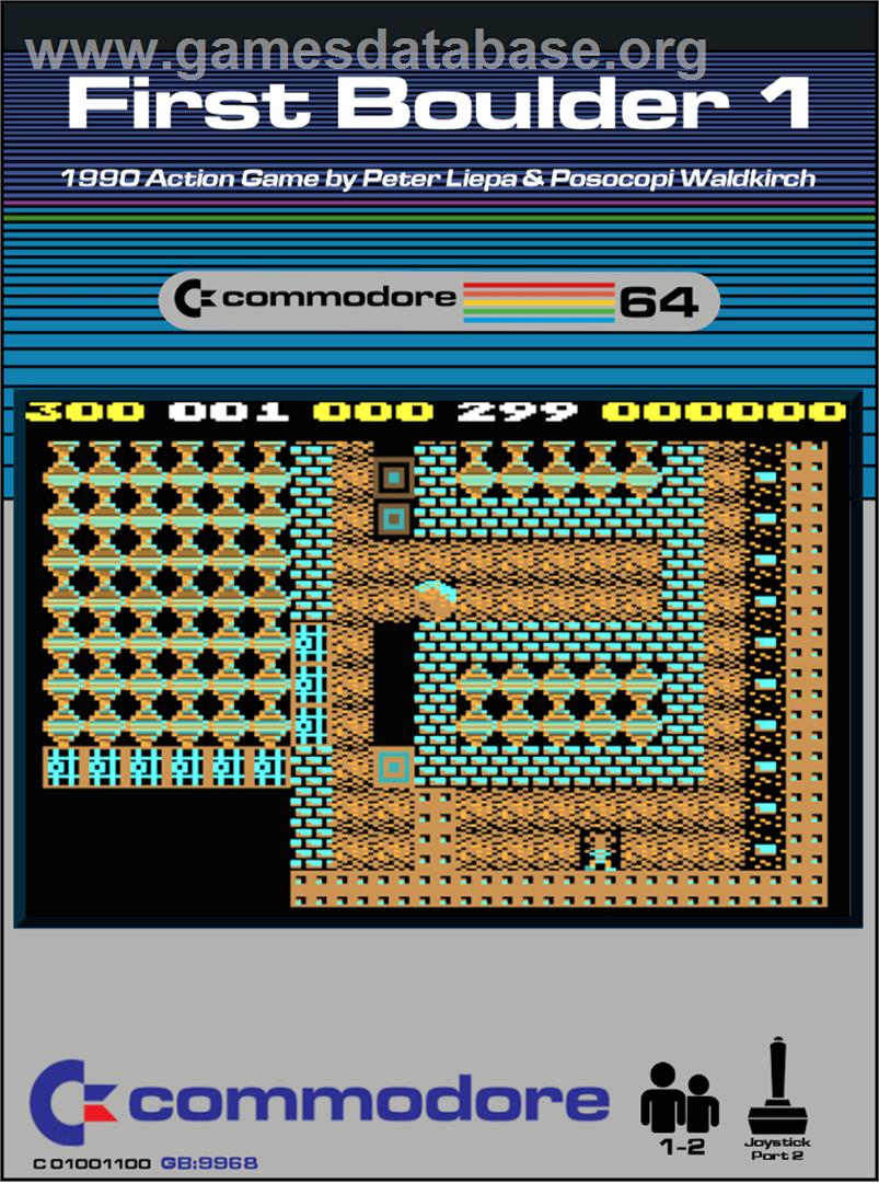 First Boulder 1 - Commodore 64 - Artwork - Box