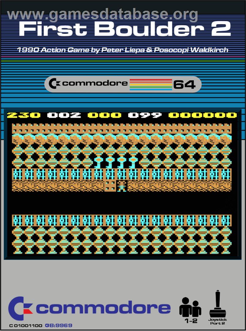 First Boulder 2 - Commodore 64 - Artwork - Box