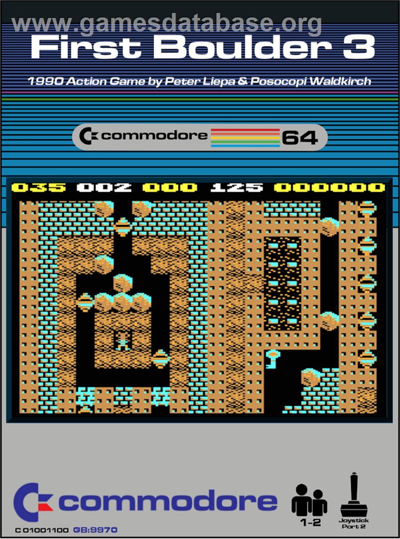 First Boulder 3 - Commodore 64 - Artwork - Box