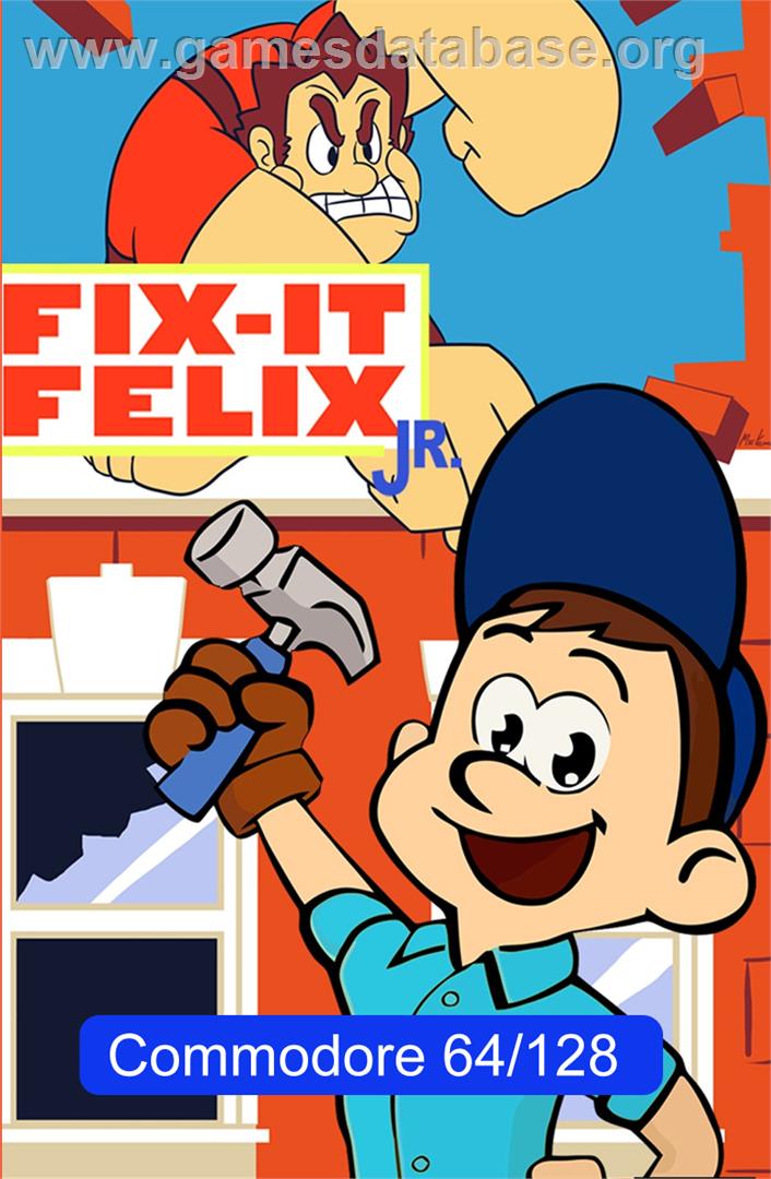 Fix-It Felix Jr. - Commodore 64 - Artwork - Box
