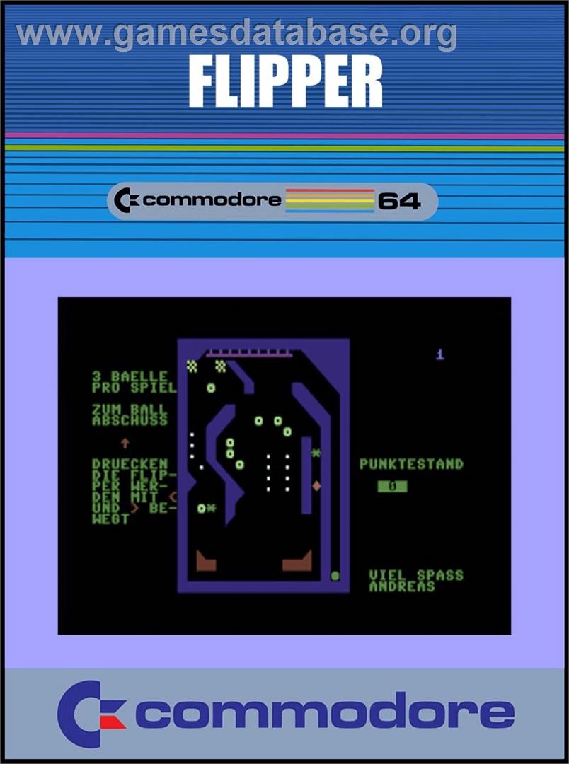 Flipper - Commodore 64 - Artwork - Box