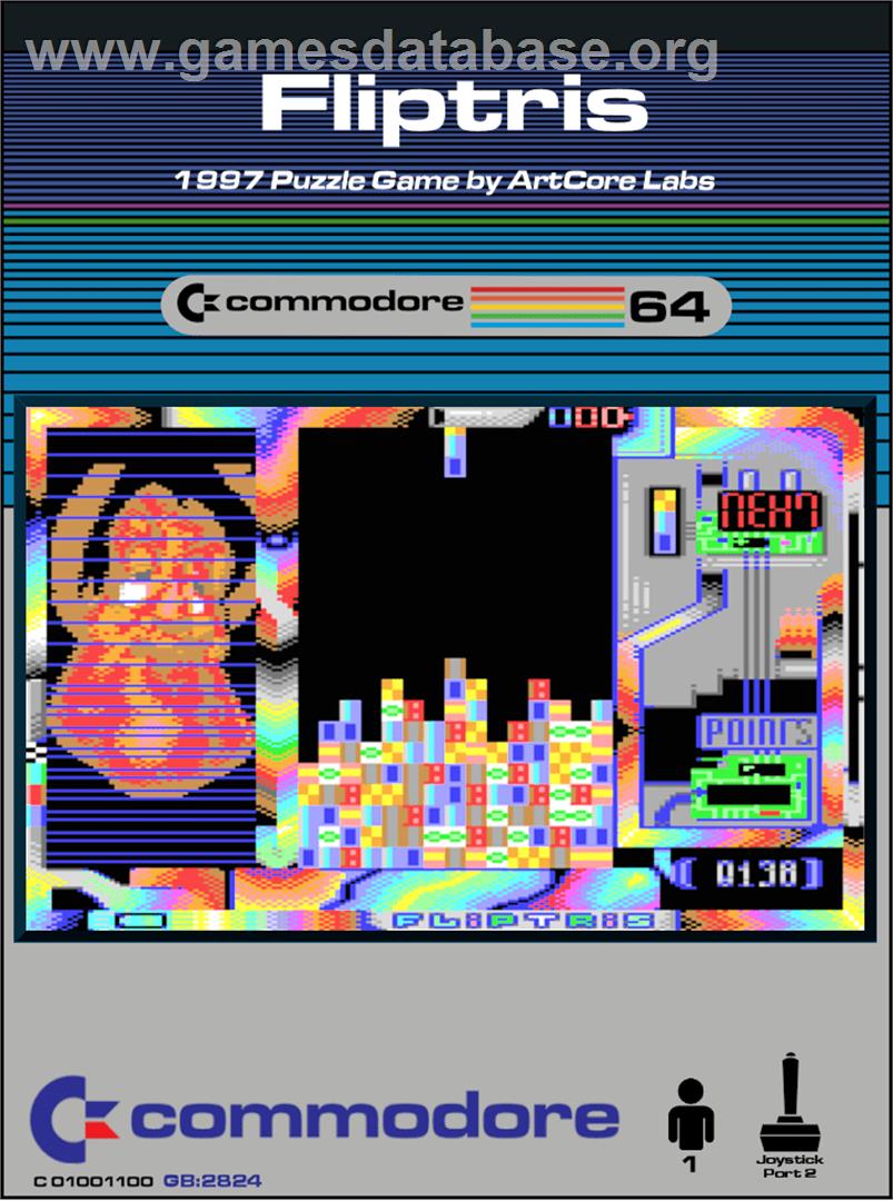 Fliptris - Commodore 64 - Artwork - Box