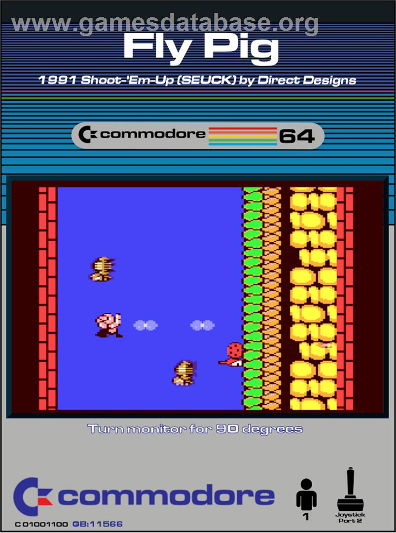 Fly Pig - Commodore 64 - Artwork - Box