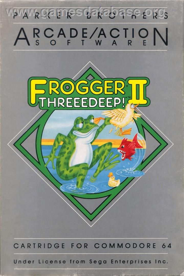 Frogger 2 - Threeedeep! - Commodore 64 - Artwork - Box
