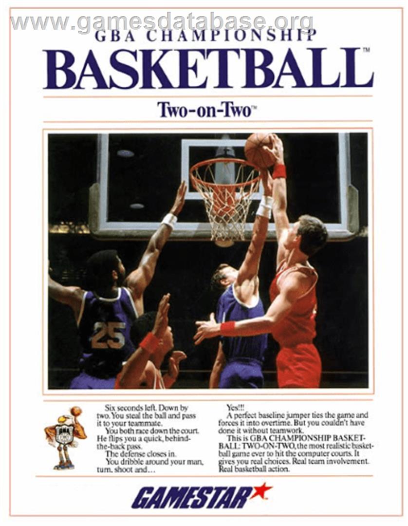 GBA Championship Basketball: Two-on-Two - Commodore 64 - Artwork - Box